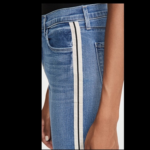 L’AGENCE Sada Side Stripe Crop Slim Jeans 24 - Picture 4 of 12